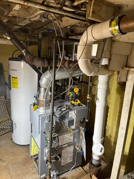Installed furnace at a C.B. Young project