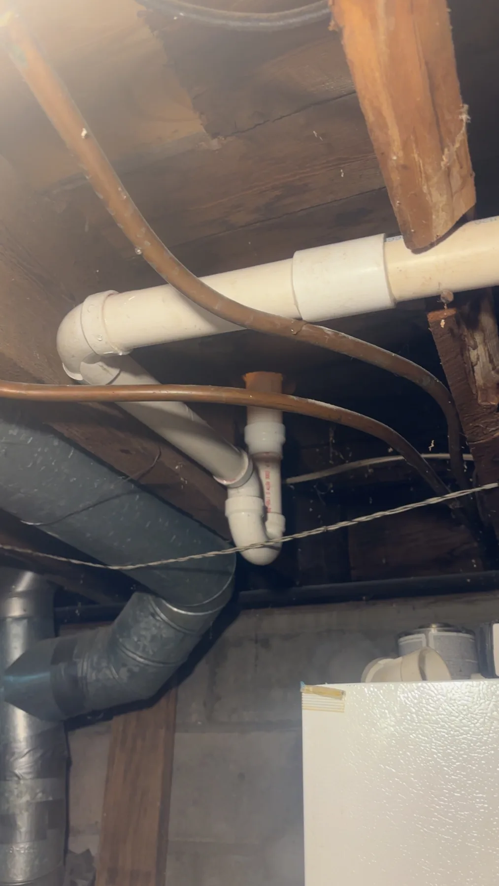 New waste-line installation